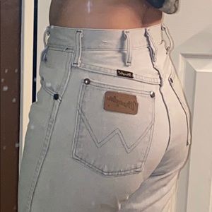 White Wrangler Mom Jeans
